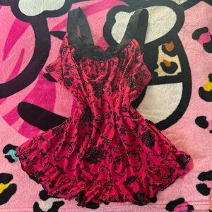Pink and Black Camisole